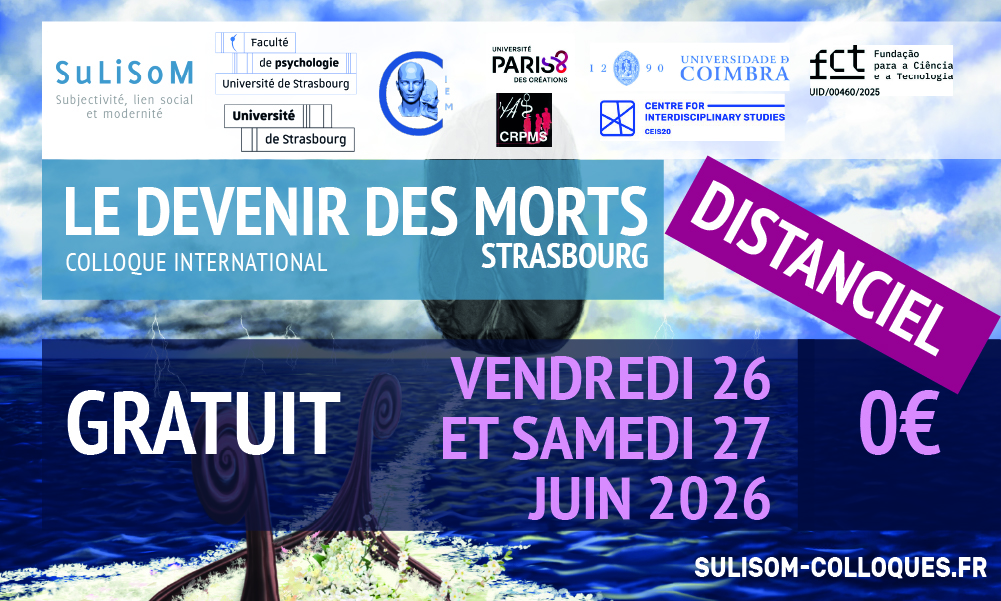 Inscription individuelle - gratuite - Colloque Le Devenir des Morts - distanciel